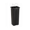 Kosz FLAP BIN 20L czarny / pokrywa brązowa BIO